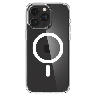 Spigen Crystal Hybrid MagSafe, bílý - iPhone 15 Pro Max