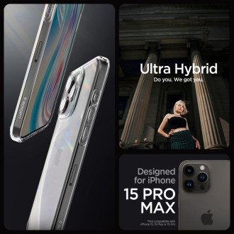 Spigen ULTRA HYBRID IPHONE 15 PRO MAX CRYSTAL CLEAR