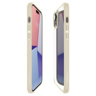Spigen Crystal Hybrid, pískově béžová - iPhone 15 Plus
