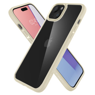 Spigen Crystal Hybrid, pískově béžová - iPhone 15 Plus