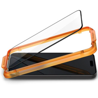 TEPELNÉ Spigen ALM GLASS FC 2BAL IPHONE 15 PRO ČERNÉ