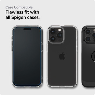 TEPELNÉ Spigen ALM GLASS FC 2BAL IPHONE 15 PRO ČERNÉ