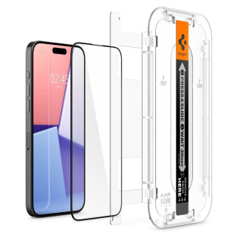 Tvrzené sklo Spigen GLAS.TR &quot;EZ FIT&quot; FC IPHONE 15 PRO ČERNÉ