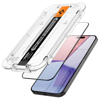 Tvrzené sklo Spigen GLAS.TR &quot;EZ FIT&quot; FC IPHONE 15 PRO ČERNÉ