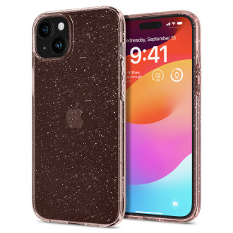 Spigen Liquid Crystal Glitter, rose quartz - iPhone 15