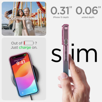 Spigen LIQUID CRYSTAL IPHONE 15 STUPNĚ RŮŽOVÝ