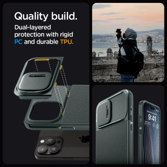 Spigen OPTIK ARMOR MAG MAGSAFE IPHONE 15 PRO ABYSS ZELENÁ