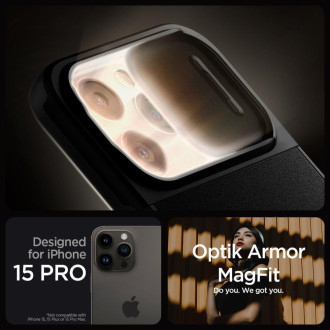 Spigen OPTIK ARMOR MAG MAGSAFE IPHONE 15 PRO ČERNÝ