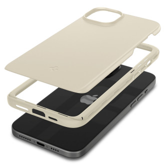 Spigen Thin Fit, pískově béžová - iPhone 15 Plus