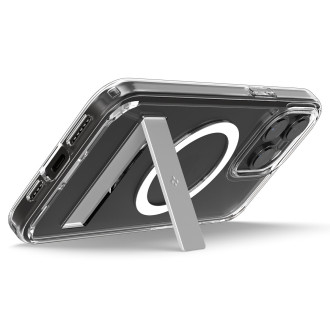 Pouzdro Spigen Ultra Hybrid S MagSafe se stojánkem pro iPhone 15 Pro - průhledné