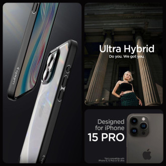 Spigen ULTRA HYBRID IPHONE 15 PRO FROST BLACK