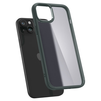 Pouzdro Spigen Ultra Hybrid pro iPhone 15 - tmavě zelené