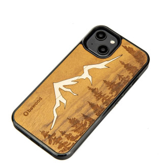 Dřevěné pouzdro pro iPhone 15 Plus Bewood Imbuia Mountains