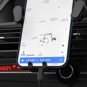 Dudao F12H zrcadlový držák telefonu černý