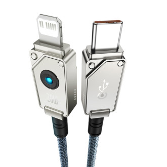 USB C kabel - Lightning Baseus Unbreakable 20W 480Mbps 2m - bílý