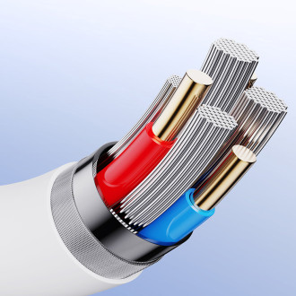 Joyroom USB cable - USB Type C for fast charging / data transmission 6A 1m white (S-1060M12)