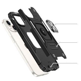 Pouzdro Wozinsky Ring Armor iPhone 15 Plus iPhone 15 Plus Ring Armor – modré
