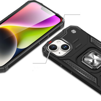 Pouzdro Wozinsky Ring Armor iPhone 15 Plus iPhone 15 Plus Ring Armor – červené