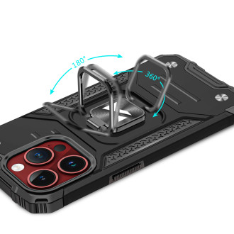 Wozinsky Ring Armor iPhone 15 Pro iPhone 15 Pro Ring Armor pouzdro – červené