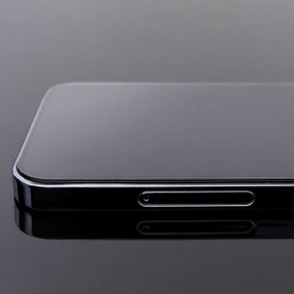 Wozinsky Full Glue iPhone 15 Pro Max Case Friendly Full Glue tvrzené sklo s rámem – černé