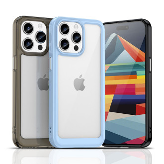 iPhone 15 Outer Space zesílené pouzdro s pružným rámečkem - červené