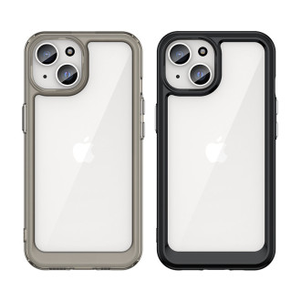 iPhone 15 Outer Space zesílené pouzdro s pružným rámem - modré