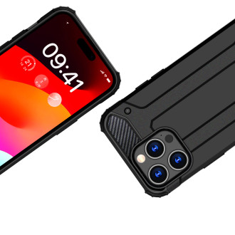 Pouzdro iPhone 15 Pro Max Hybrid Armor – modré