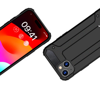 Pouzdro iPhone 15 Plus Hybrid Armor – černé