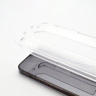 9H tvrzené sklo s montážním rámečkem pro iPhone 13 Pro Max Wozinsky Premium Glass - černé