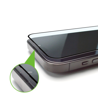 9H tvrzené sklo s montážním rámečkem pro iPhone 15 Pro Wozinsky Premium Glass - černé