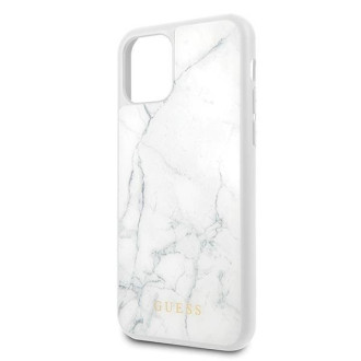 Guess GUHCN58HYMAWH iPhone 11 Pro biały/white Marble