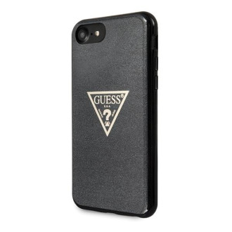 Guess GUHCI8SGTLBK iPhone 7/8/SE 2020 / SE 2022 czarny/black hard case Glitter Triangle
