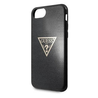 Guess GUHCI8SGTLBK iPhone 7/8/SE 2020 / SE 2022 czarny/black hard case Glitter Triangle