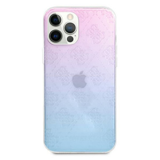 Guess GUHCP12L3D4GGBP iPhone 12 Pro Max 6,7" niebiesko-różowy/blue&pink hardcase 4G 3D Pattern Collection