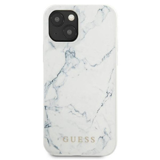 Guess GUHCP13MPCUMAWH iPhone 13 6,1&quot; bílý/bílý pevný obal Marble