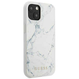 Guess GUHCP13MPCUMAWH iPhone 13 6,1&quot; bílý/bílý pevný obal Marble