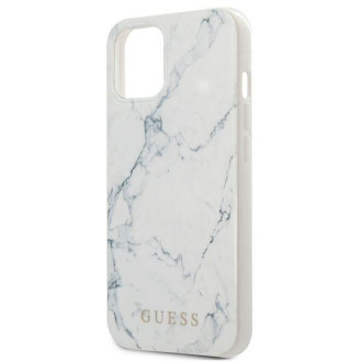 Guess GUHCP13MPCUMAWH iPhone 13 6,1&quot; bílý/bílý pevný obal Marble