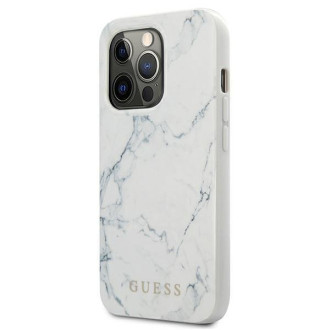 Guess GUHCP13XPCUMAWH iPhone 13 Pro Max 6,7" biały/white hardcase Marble