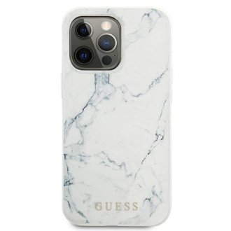 Guess GUHCP13XPCUMAWH iPhone 13 Pro Max 6,7" biały/white hardcase Marble