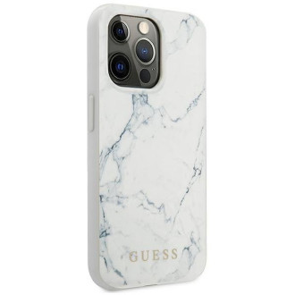 Guess GUHCP13XPCUMAWH iPhone 13 Pro Max 6,7" biały/white hardcase Marble