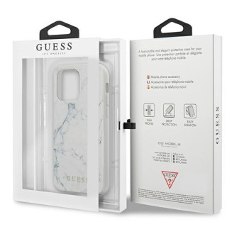 Guess GUHCP13XPCUMAWH iPhone 13 Pro Max 6,7" biały/white hardcase Marble