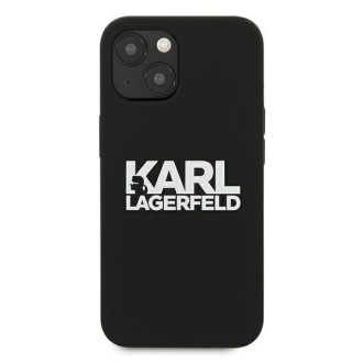 Karl Lagerfeld KLHCP13SSLKLRBK iPhone 13 mini 5,4" Silicone Stack Logo czarny/black
