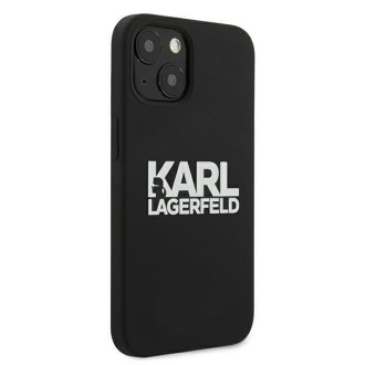 Karl Lagerfeld KLHCP13SSLKLRBK iPhone 13 mini 5,4" Silicone Stack Logo czarny/black
