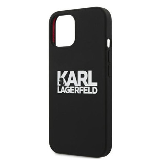 Karl Lagerfeld KLHCP13SSLKLRBK iPhone 13 mini 5,4" Silicone Stack Logo czarny/black