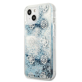 Guess GUHCP13MLGPEBL iPhone 13 6,1" niebieski/blue hardcase Peony Liquid Glitter