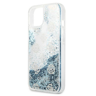 Guess GUHCP13MLGPEBL iPhone 13 6,1" niebieski/blue hardcase Peony Liquid Glitter