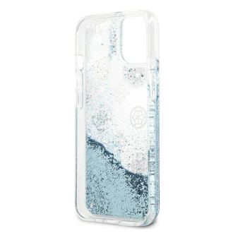 Guess GUHCP13MLGPEBL iPhone 13 6,1" niebieski/blue hardcase Peony Liquid Glitter