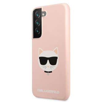 Karl Lagerfeld KLHCS22MSLCHPI S22+ S906 hardcase  różowy/pink Silicone Choupette Head