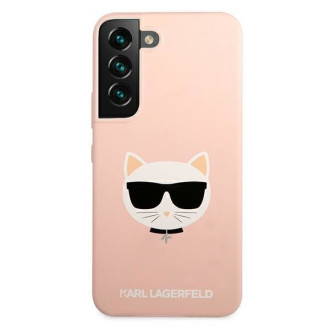 Karl Lagerfeld KLHCS22MSLCHPI S22+ S906 hardcase  różowy/pink Silicone Choupette Head