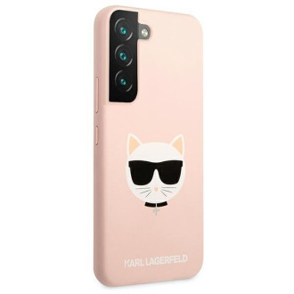 Karl Lagerfeld KLHCS22MSLCHPI S22+ S906 hardcase  różowy/pink Silicone Choupette Head